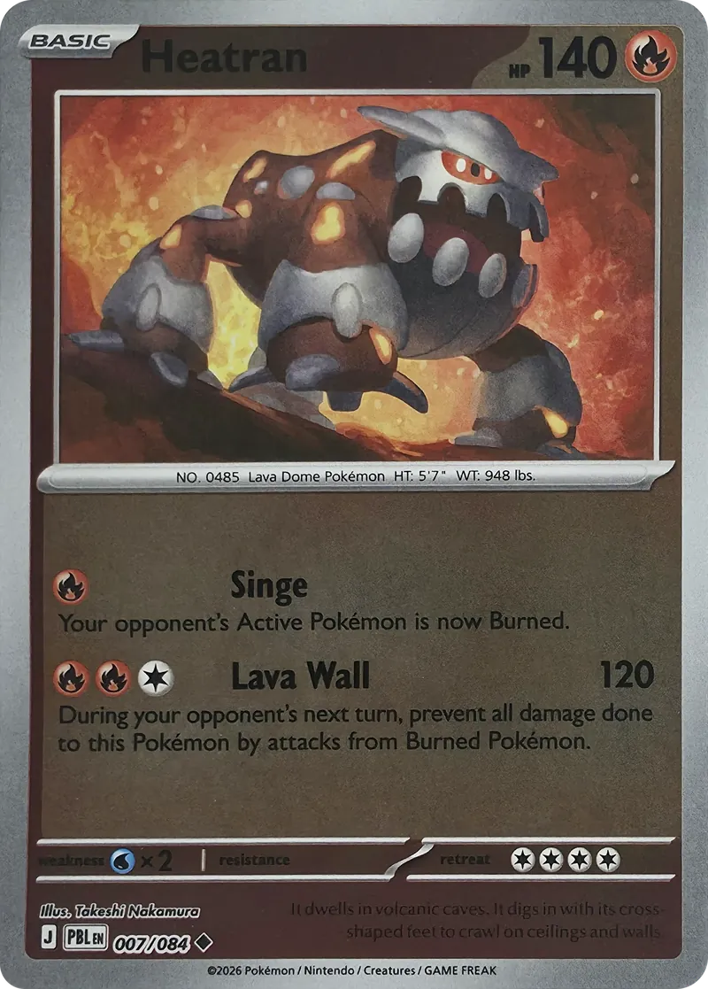 Heatran #007/084, front