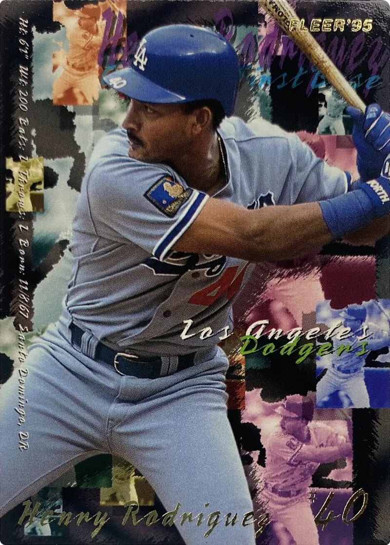 1995 Fleer Henry Rodriguez #548 Los Angeles Dodgers front
