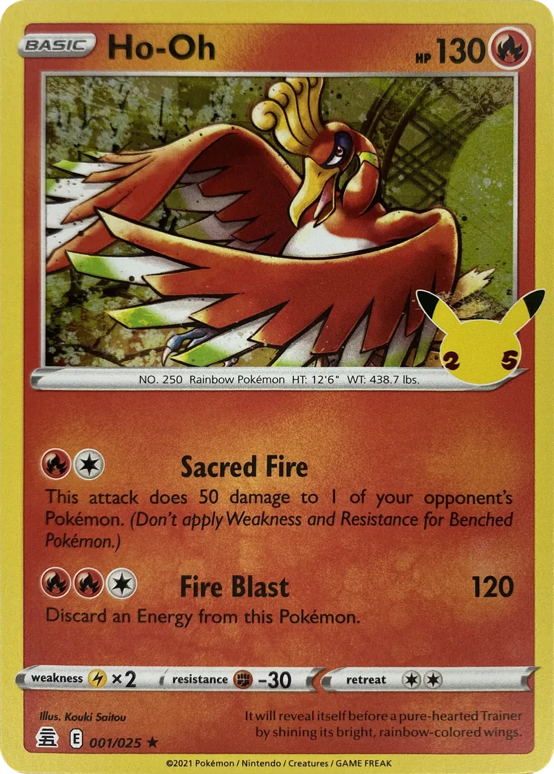 Ho-Oh #001/025, front
