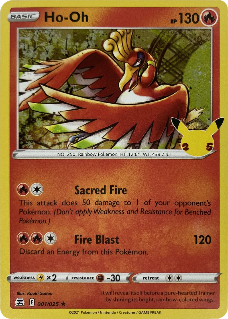 Ho-Oh #001/025, front