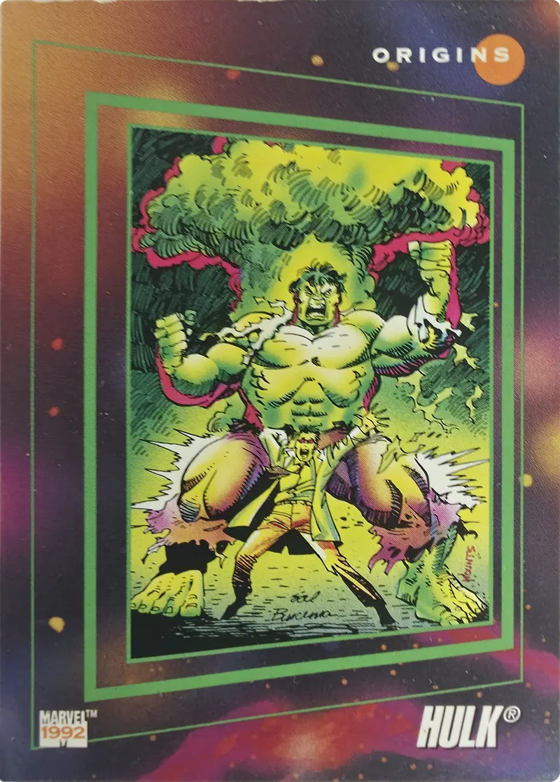 1992 Impel Marvel Universe Series III Hulk, front