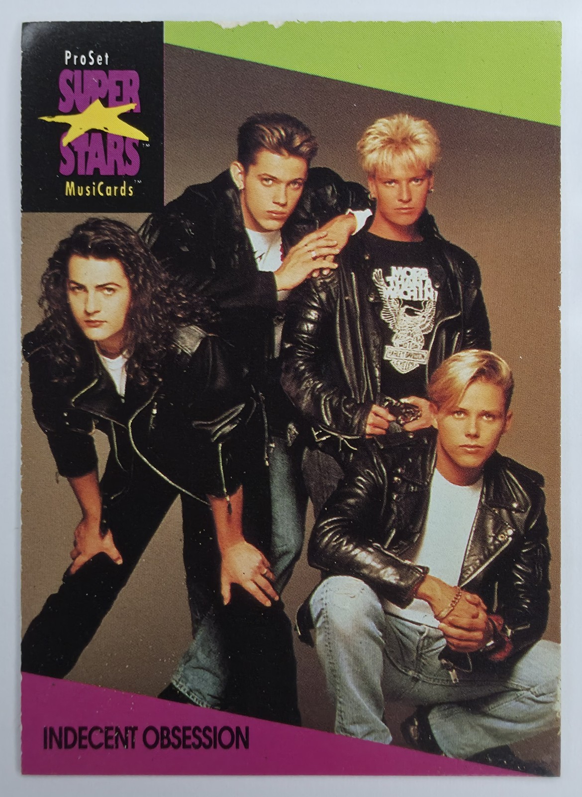 1991 Pro Set SuperStars MusiCards Indecent Obsession #53 front