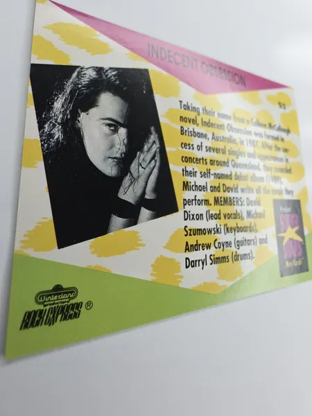 1991 Pro Set SuperStars MusiCards Indecent Obsession #53 photo 5