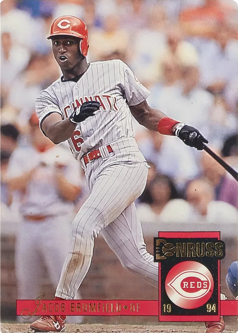 1994 Donruss Jacob Brumfield #473 Cincinnati Reds, front