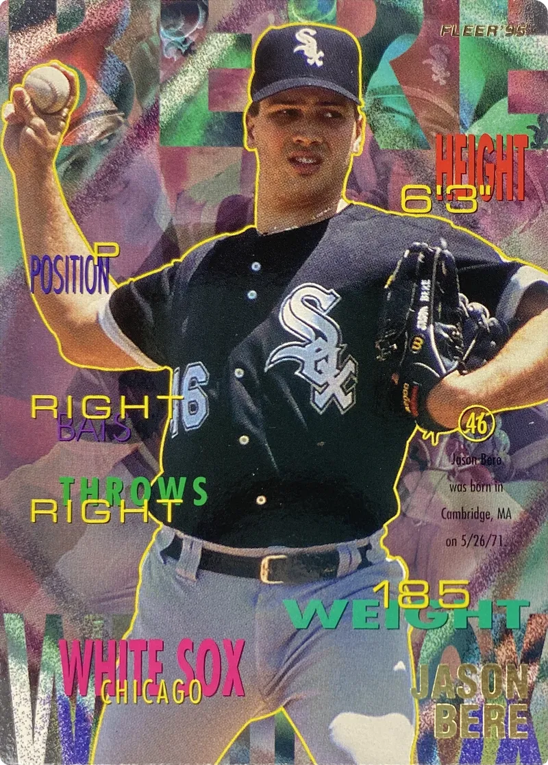1995 Fleer Jason Bere #111 Chicago White Sox front