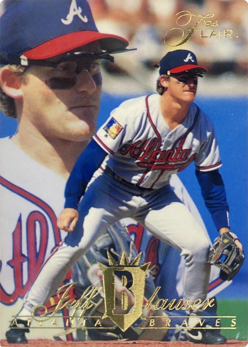 1994 Flair Jeff Blauser #124 Atlanta Braves front