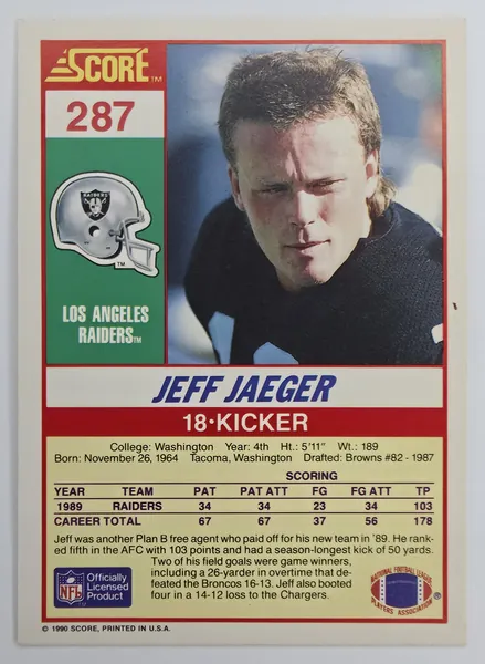 Jeff Jaeger back