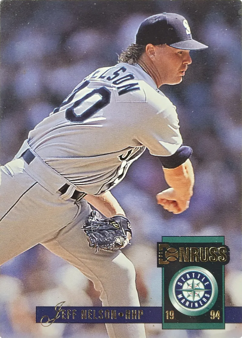 1994 Donruss Jeff Nelson #492 Seattle Mariners, front