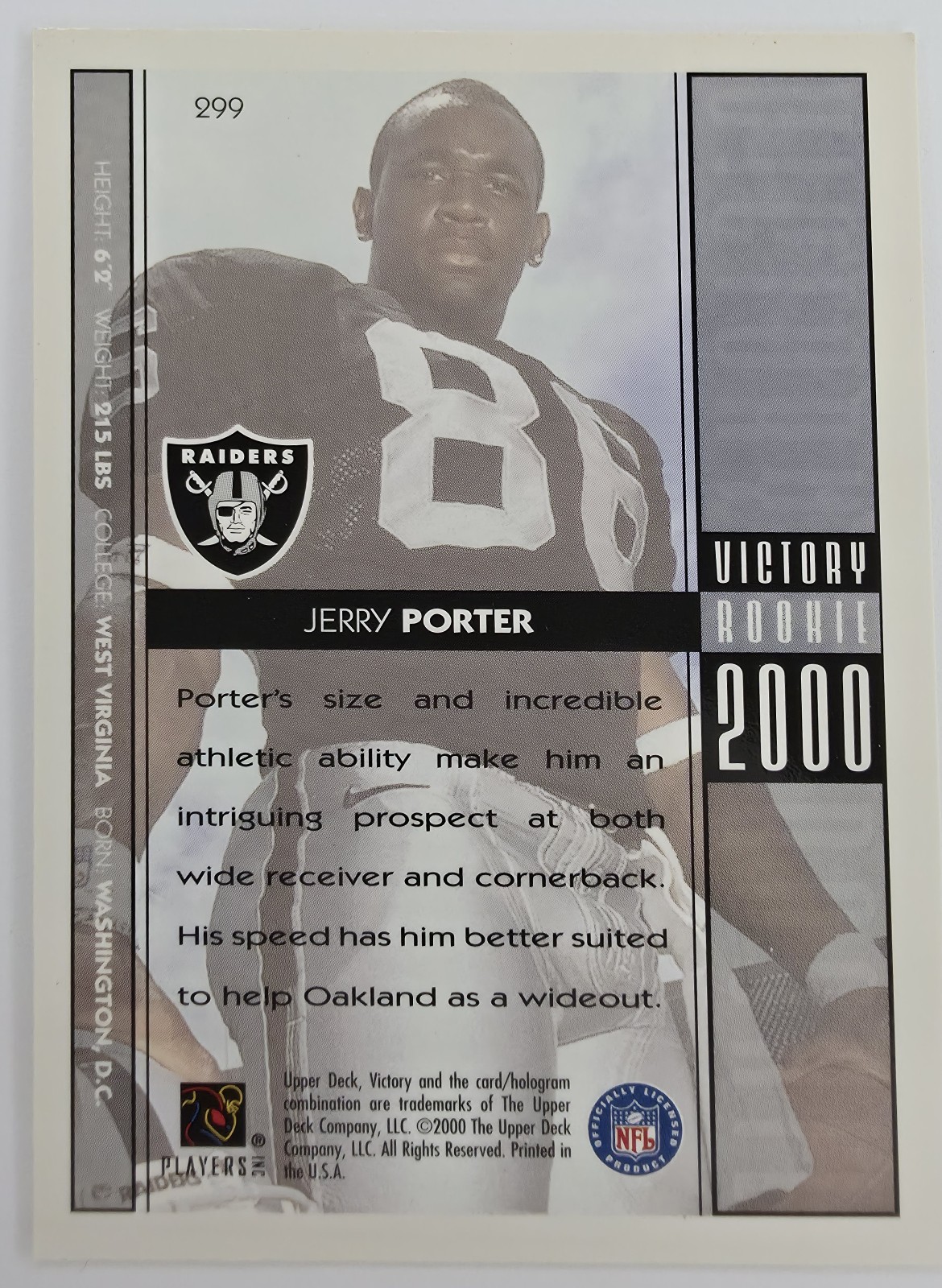 Jerry Porter back