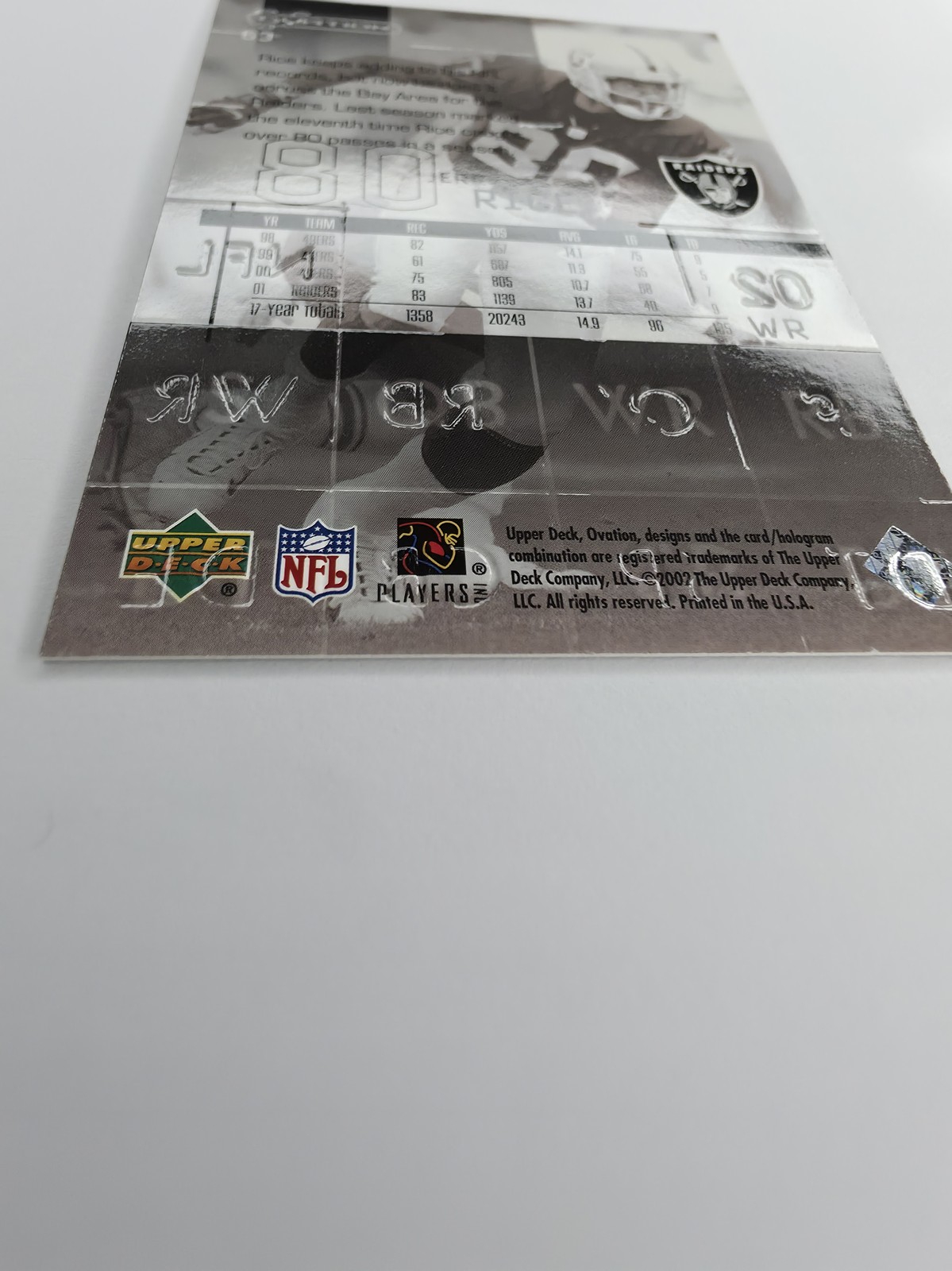 Jerry Rice back detail