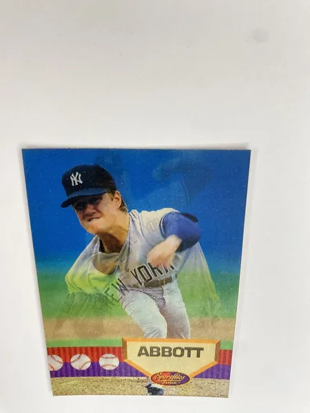 1994 Sportflics 2000 Jim Abbott #138 New York Yankees photo 3