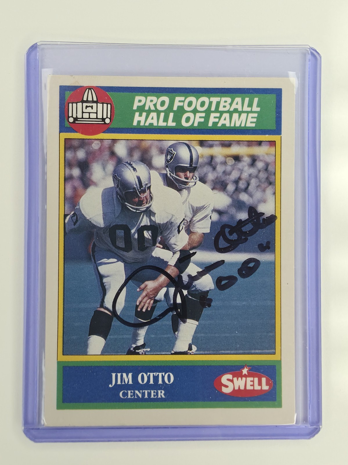 Jim Otto Signed #108 in protective case, front