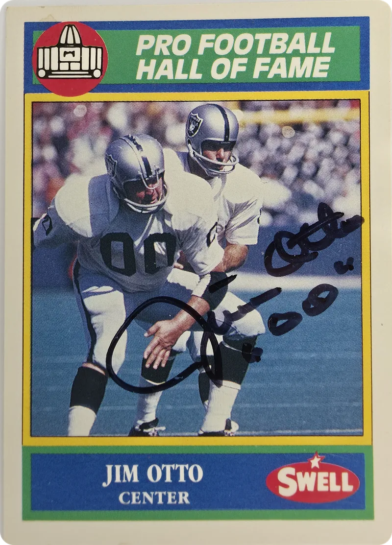 Jim Otto Signed #108 front