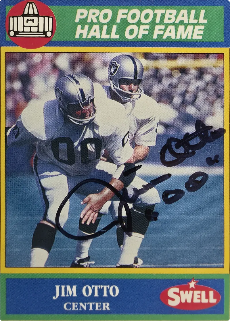1990 Swell Football Greats Jim Otto #108 Autographed
