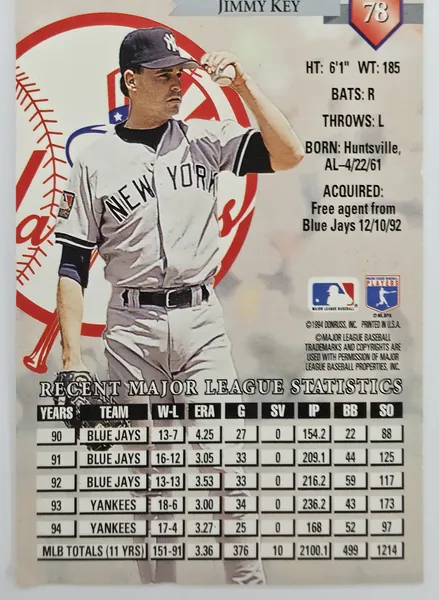 Jimmy Key back