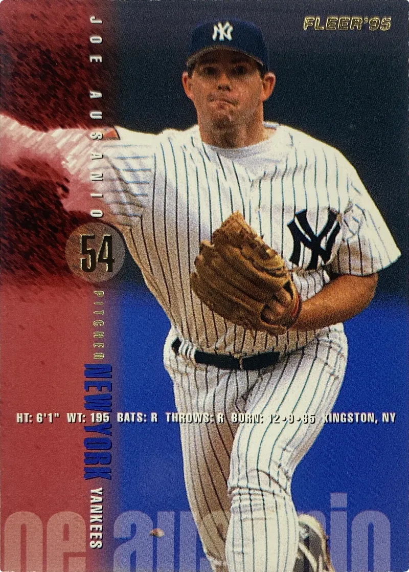 1995 Fleer Joe Ausanio #66 New York Yankees front