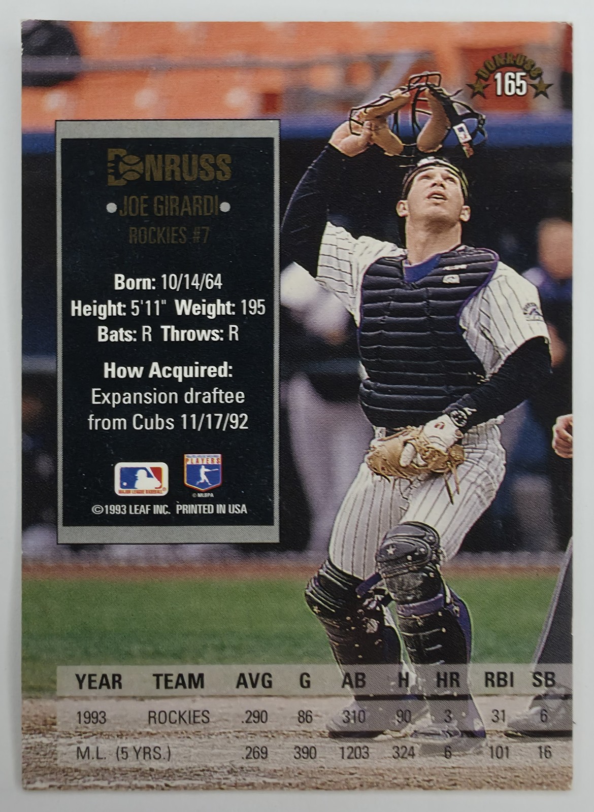 Joe Girardi back