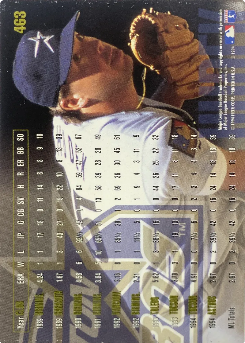 John Hudek #463, back