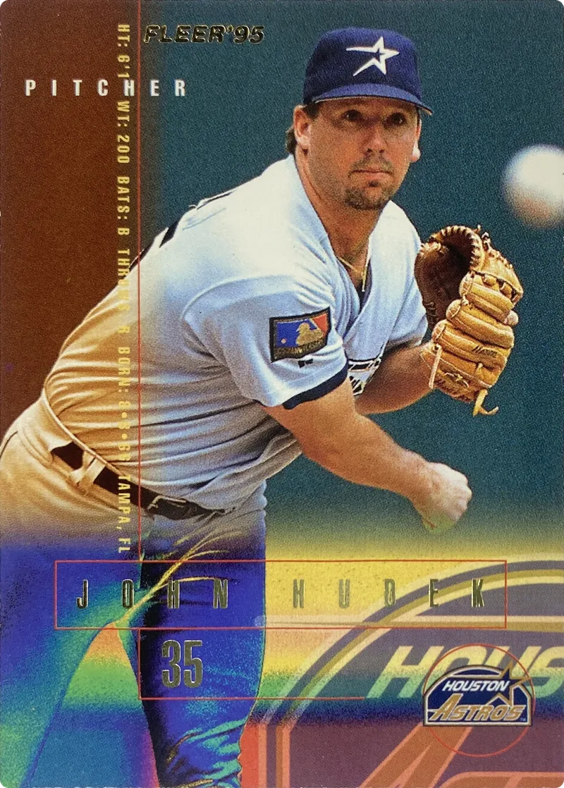 1995 Fleer John Hudek #463 Houston Astros front