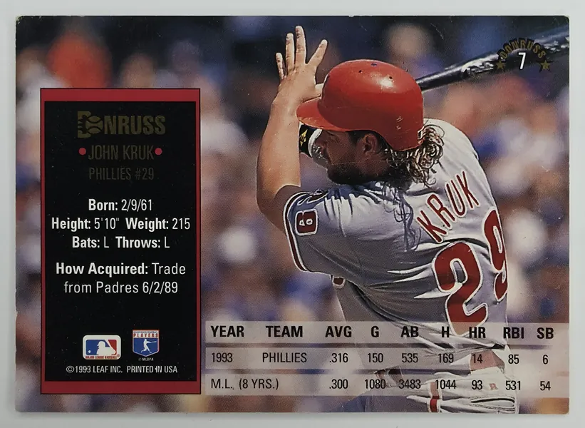John Kruk back
