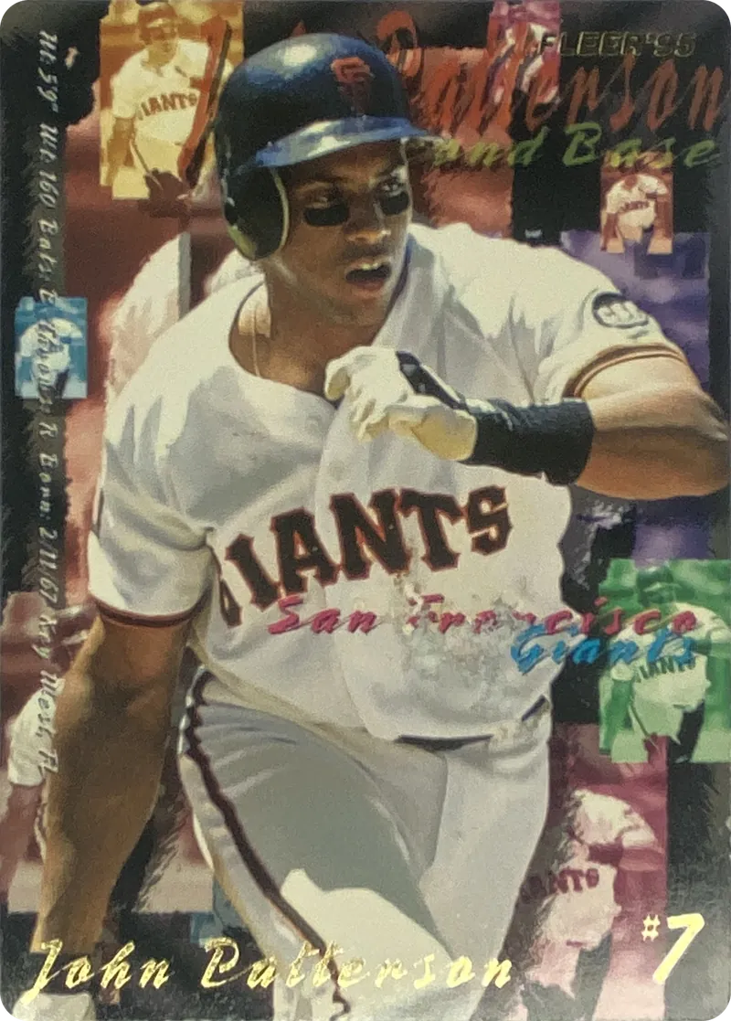 1995 Fleer John Patterson #585 San Francisco Giants front