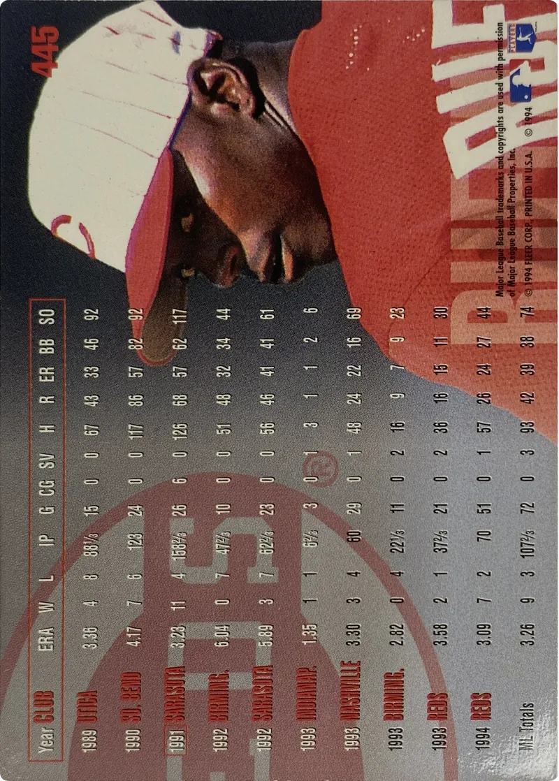 Johnny Ruffin #445, back