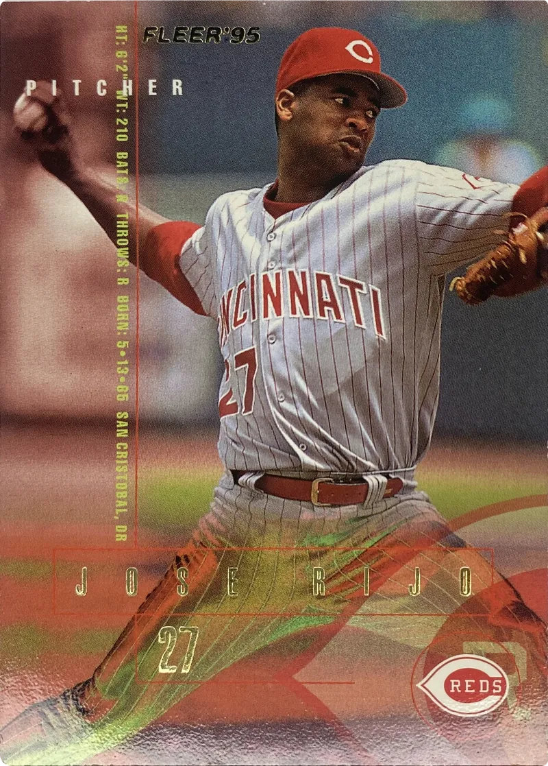 1995 Fleer Jose Rijo #443 Cincinnati Reds front