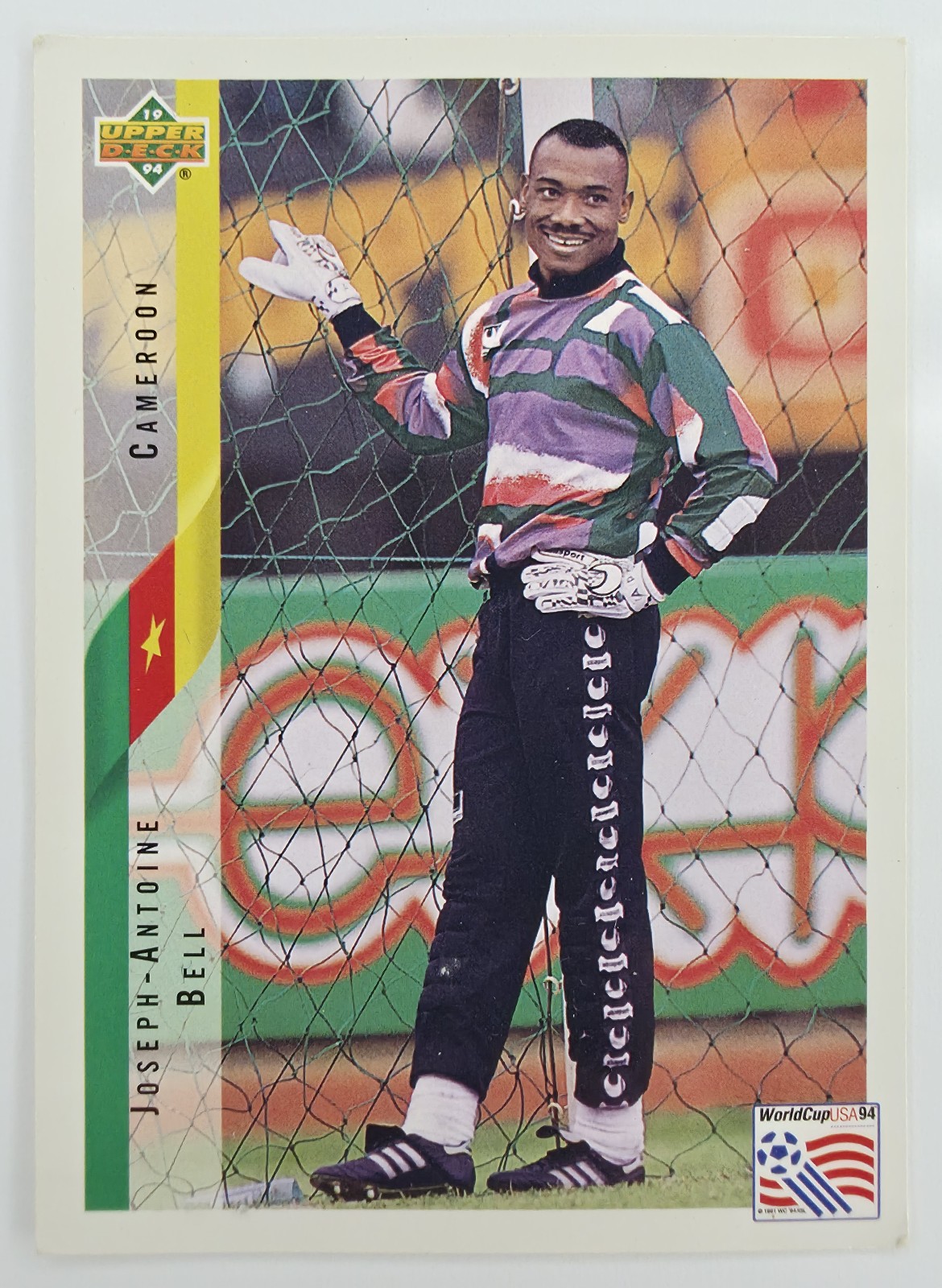 1994 Upper Deck World Cup English/Spanish Joseph-Antoine Bell #223 Cameroon front
