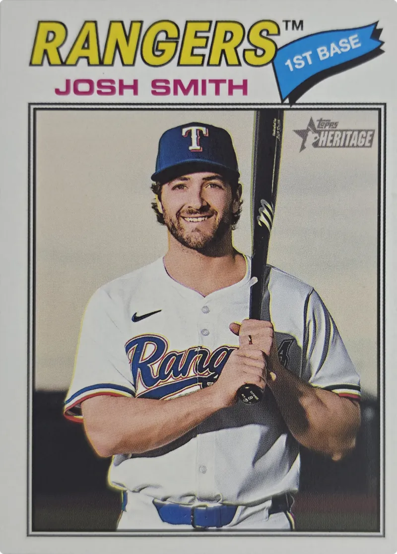 2026 Topps Heritage Josh Smith #301 Texas Rangers front