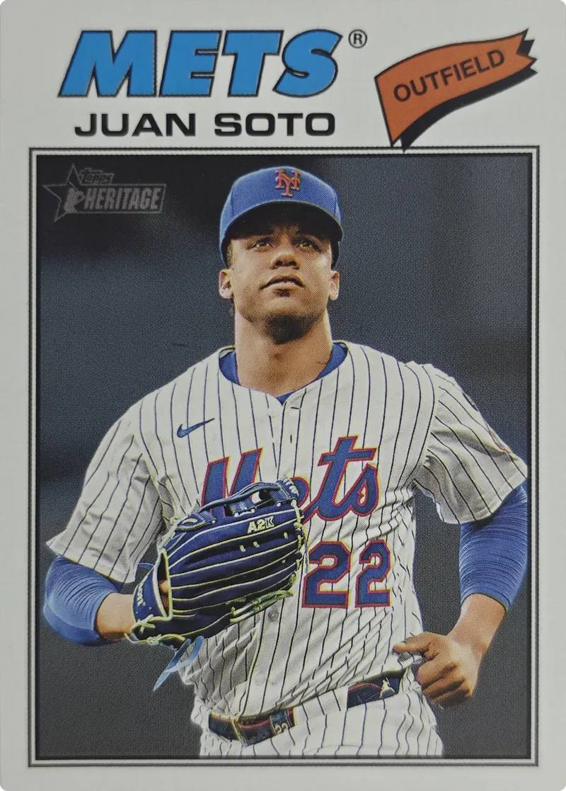 2026 Topps Heritage Juan Soto #306 New York Mets front