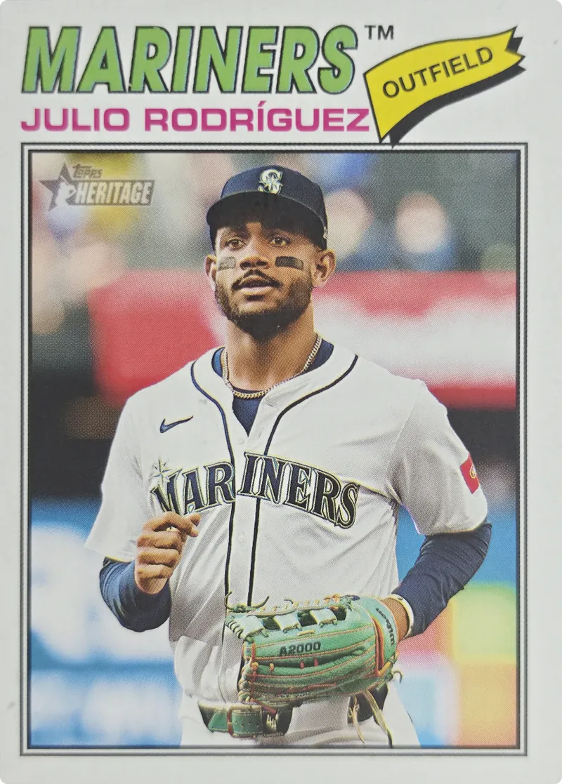 2026 Topps Heritage Julio Rodriguez #240 Seattle Mariners front