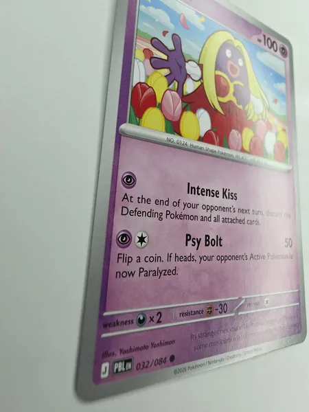 2026 Pokemon Pitch Black Jynx #032/084 Common front at an angle