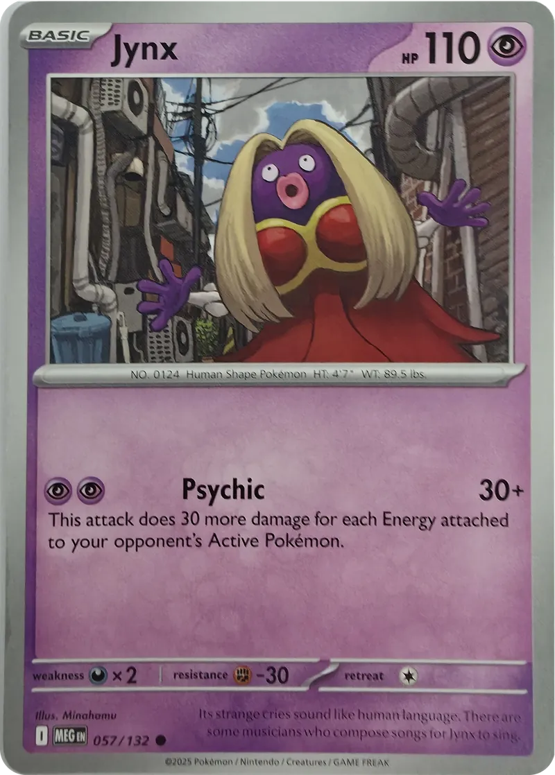 2025 Pokemon Mega Evolution Jynx #057/132 Common front