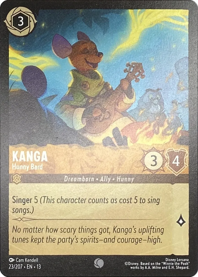 2026 Disney Lorcana Attack of the Vine! Kanga - Hunny Bard #23/207 Common front