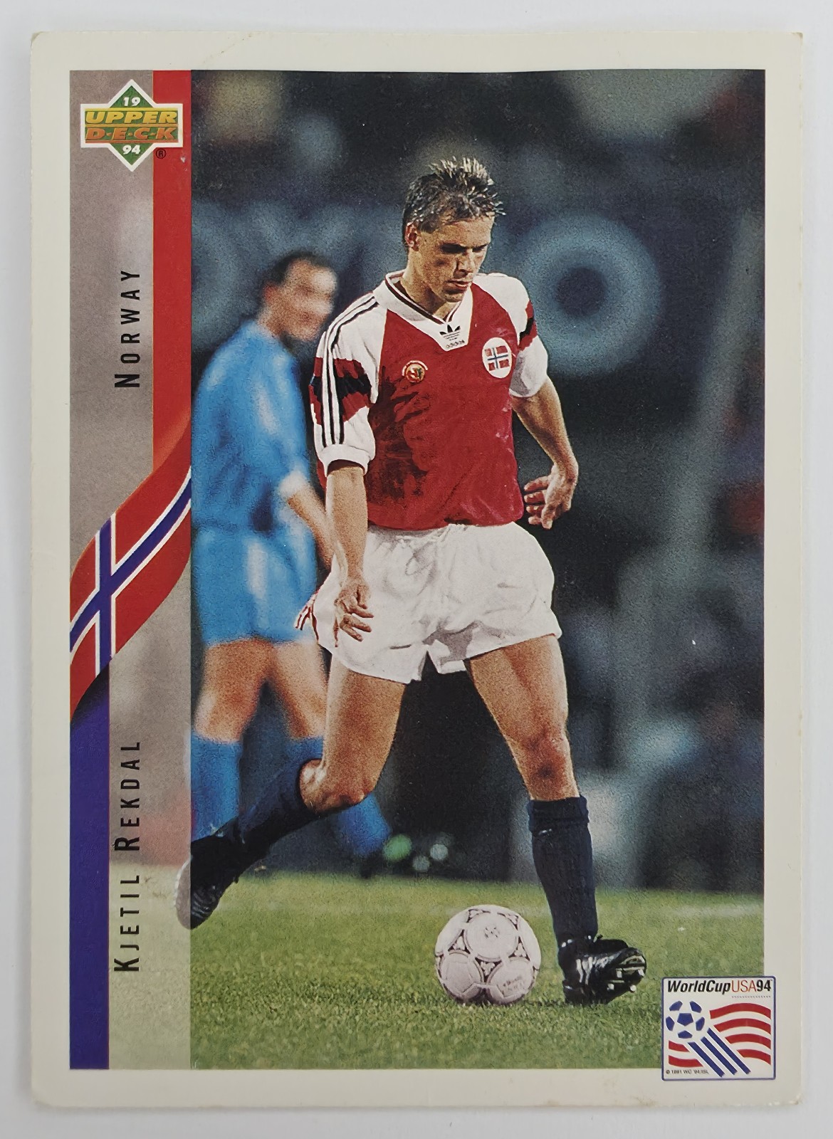 1994 Upper Deck World Cup English/Spanish Kjetil Rekdal #119 Norway front