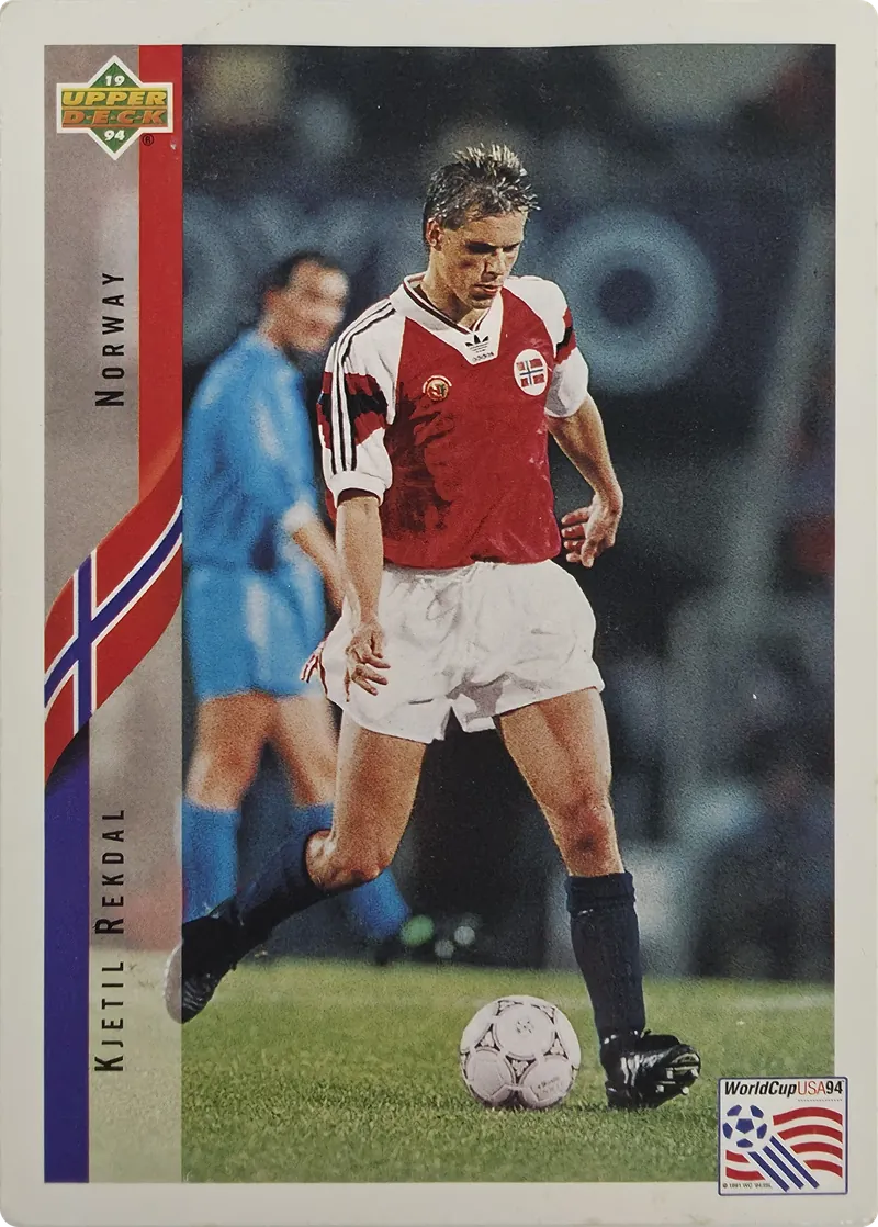 1994 Upper Deck World Cup English/Spanish Kjetil Rekdal #119 Norway front