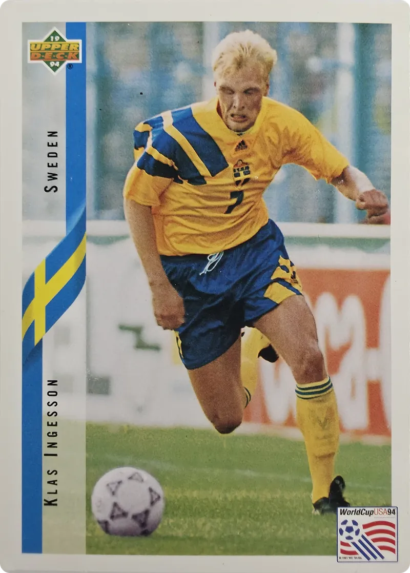 1994 Upper Deck World Cup English/Spanish Klas Ingesson #89 Sweden front