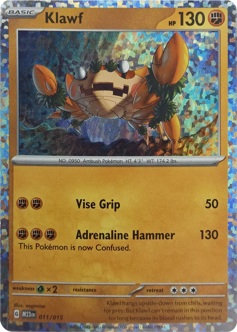 2023 Pokemon McDonald's Collection Klawf #011/015 Holo Promo, front