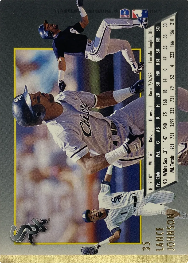 Lance Johnson #35, back