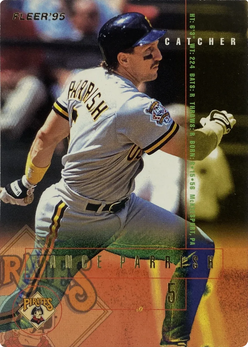 1995 Fleer Lance Parrish #487 Pittsburgh Pirates front
