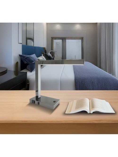 LED Desk Lamp with Built-In USB Port and Power Outlet, photo 4