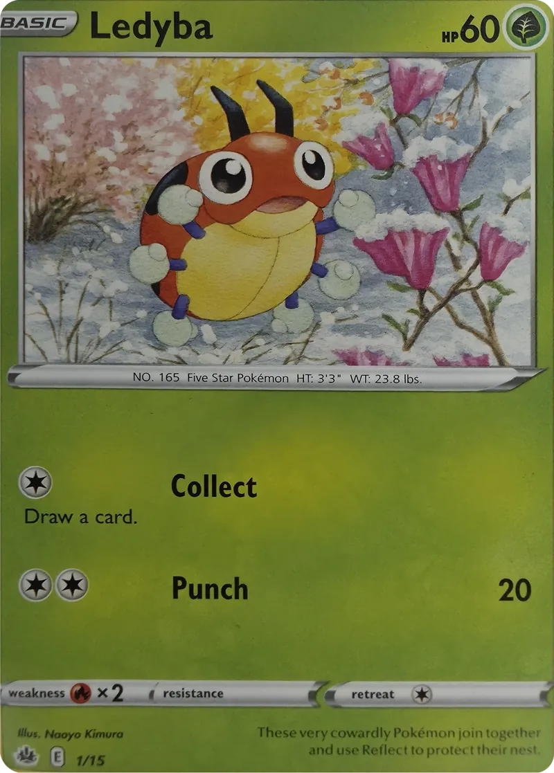 2023 Pokemon McDonald's Collection Ledyba #1/15 Holo Promo, front