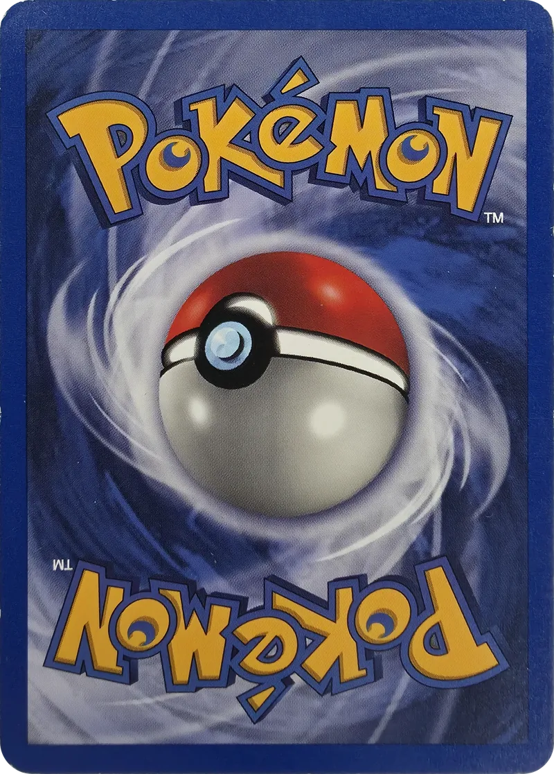 1999 Pokemon Base Set Lightning Energy #100/102 Unlimited, back