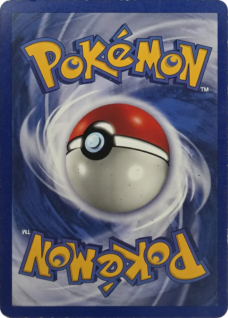 1999 Pokemon Base Set Lightning Energy #100/102 Unlimited, back