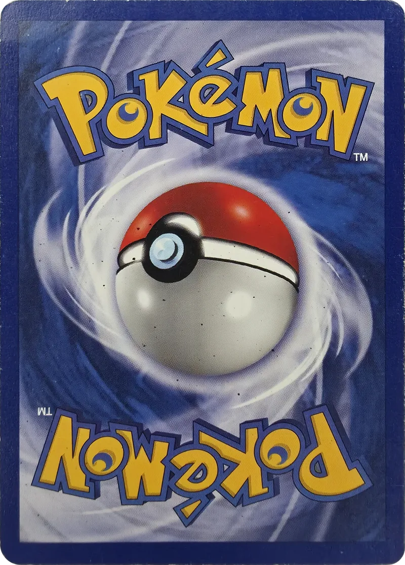 1999 Pokemon Base Set Lightning Energy #100/102 Unlimited, back