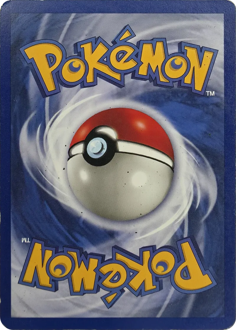 1999 Pokemon Base Set Lightning Energy #100/102 Unlimited, back