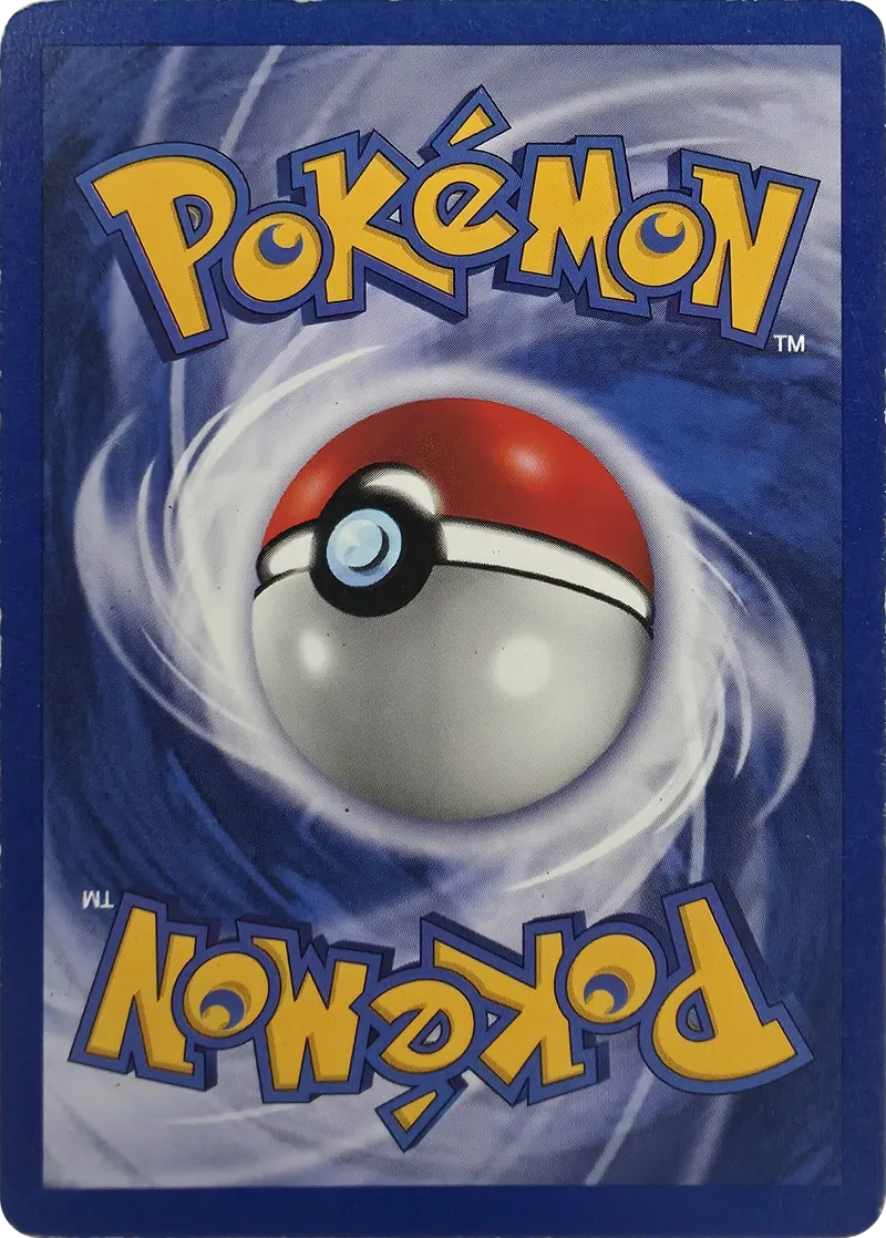 1999 Pokemon Base Set Lightning Energy #100/102 Unlimited, back