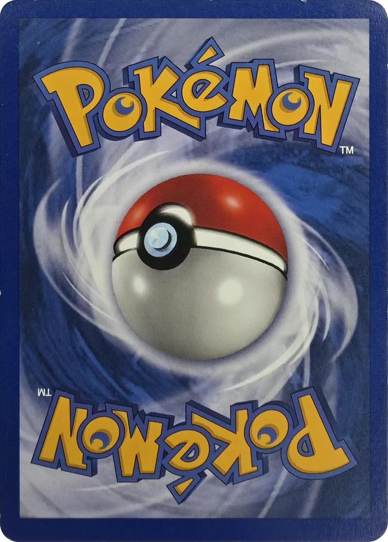 1999 Pokemon Base Set Lightning Energy #100/102 Unlimited, back