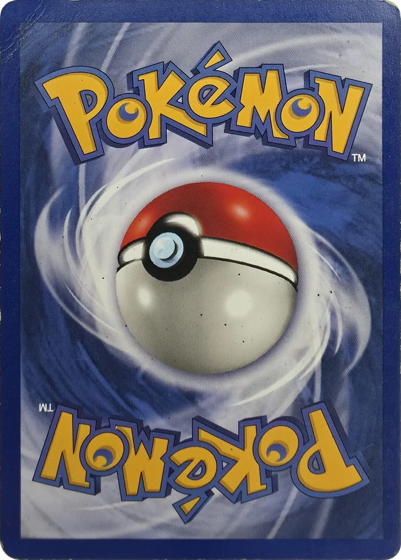 1999 Pokemon Base Set Lightning Energy #100/102 Unlimited, back