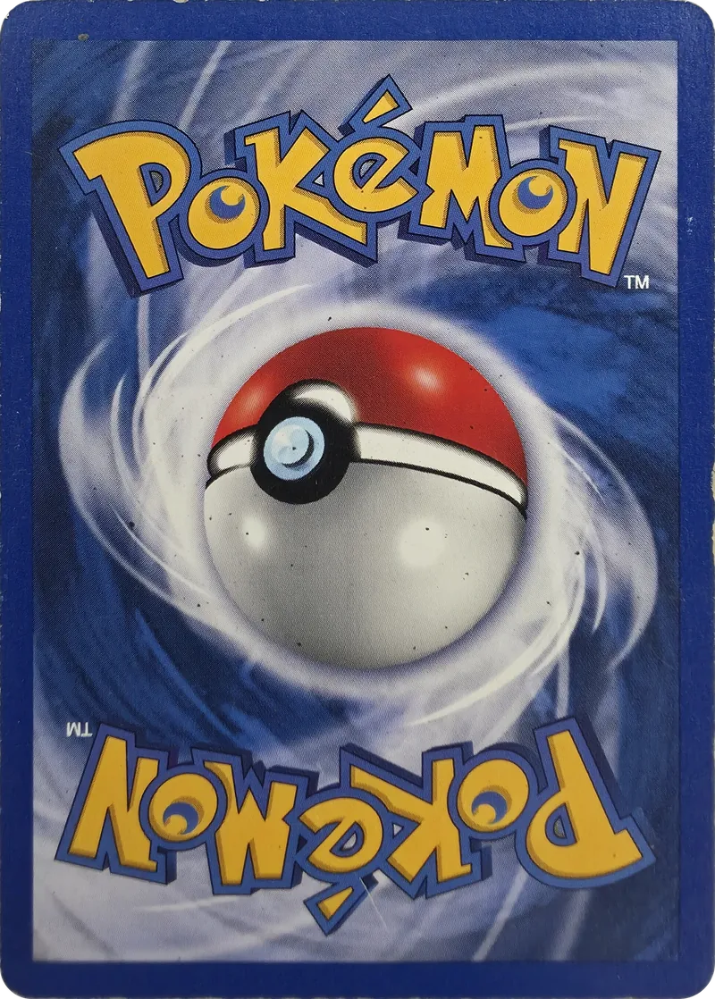 1999 Pokemon Base Set Lightning Energy #100/102 Unlimited, back